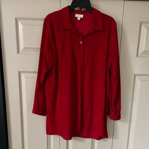 Button up soft corduroy blouse
